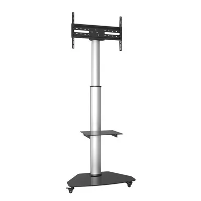 Alumiiniumist televankriga AV -riiuliga